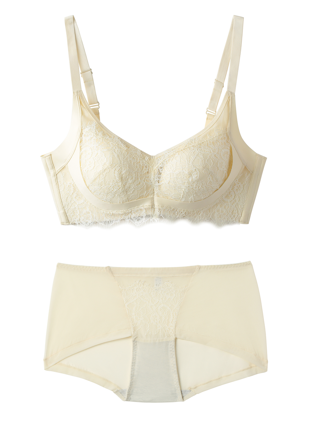 SuperGard Cabin Bra 8114 | Wireless Bra for Women with French Lace Detail, Soft Side Support and Pressure-Free Nipple Space