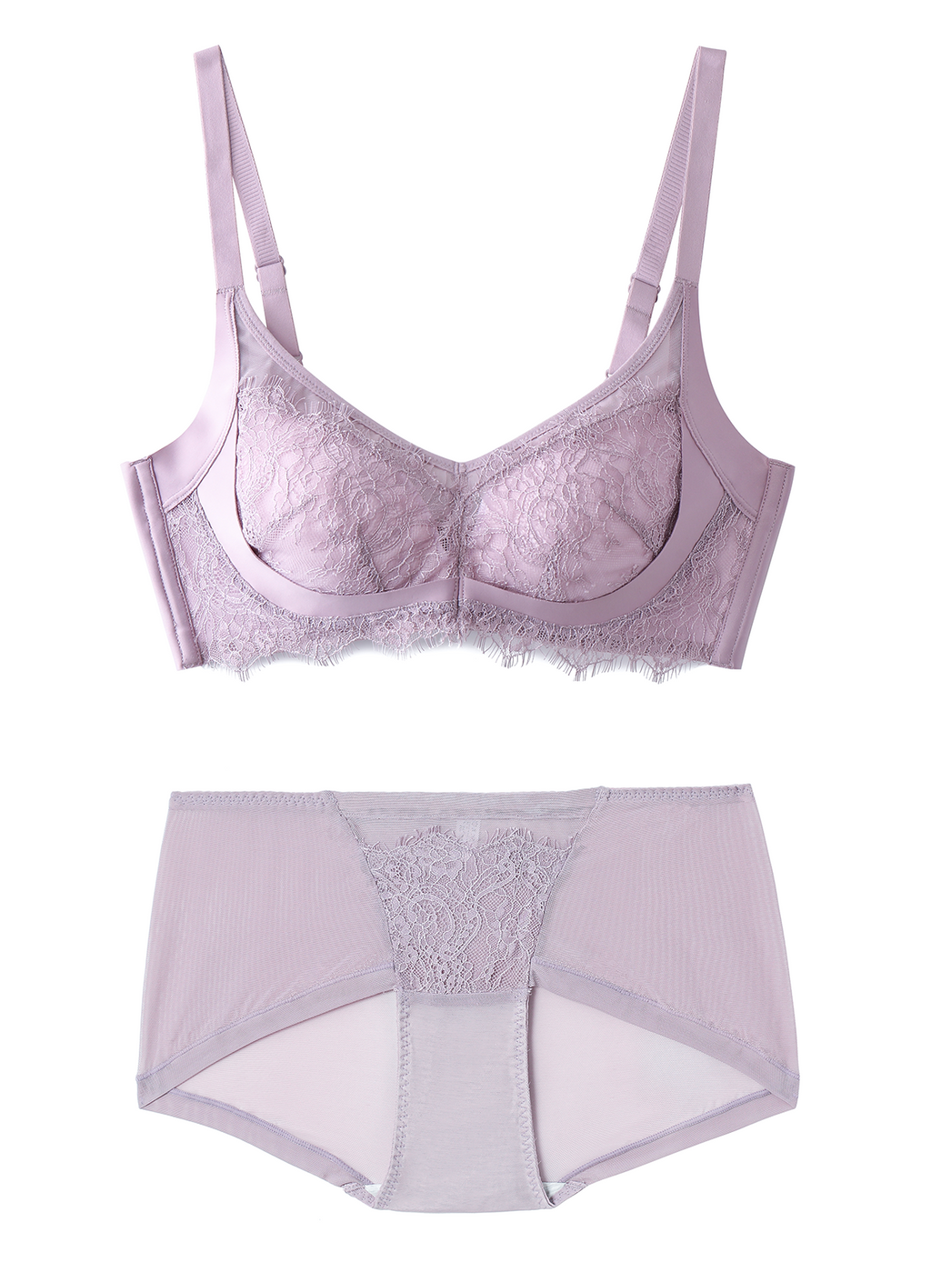 SuperGard Cabin Bra 8114 | Wireless Bra for Women with French Lace Detail, Soft Side Support and Pressure-Free Nipple Space